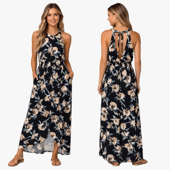 Dresses & Skirts - NWOT Tropical Floral Print Sleeveless Dress Womens Size XL